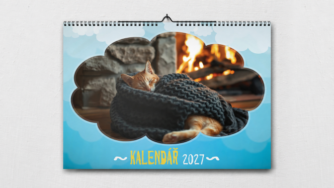 A4 Kalendář na šířku – vzor 07